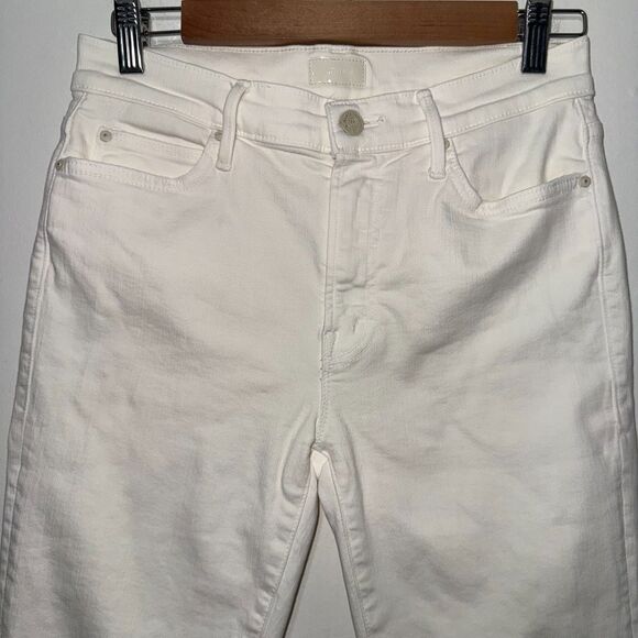 Mother The Rascal Crop Fray In Cream Puffs 28 - Picture 4 of 12